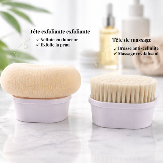 Brosse exfoliation et massage